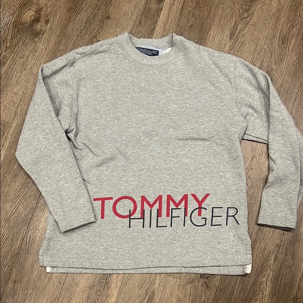 Tommy Hilfiger Gray Logo Sweatshirt